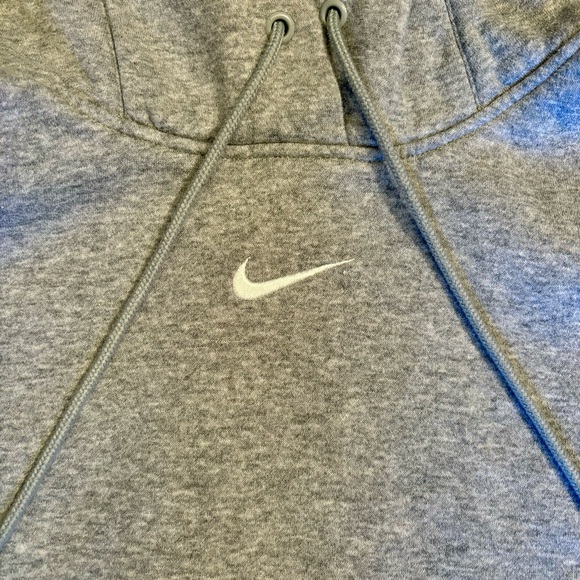nike sportswear phoenix fleece hoodie - heather gray/grey, oversized, size large - Picture 4 of 8